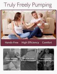 Momcozy S12 Pro hands-free use, perfect for on-the-go pumping.