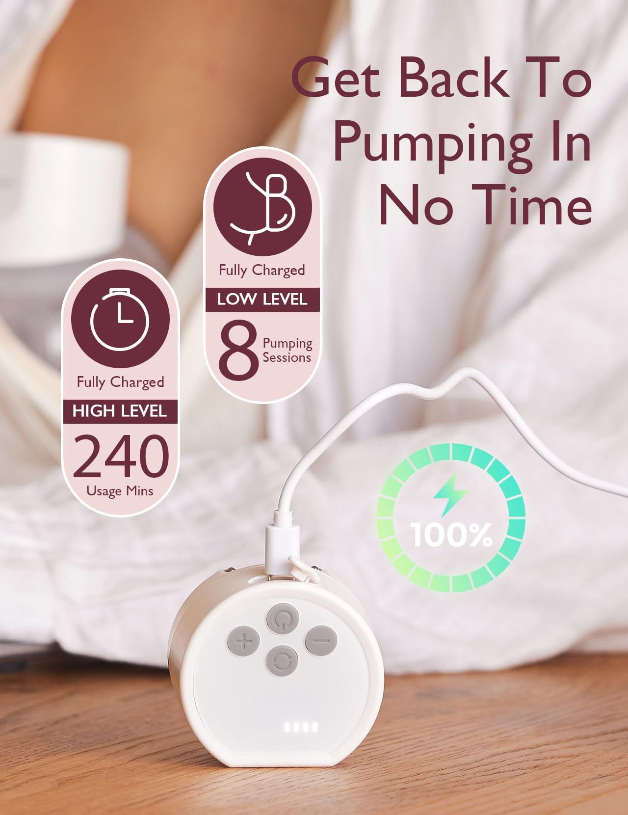 Momcozy S12 Pro portable design is ideal for travel and daily routines.