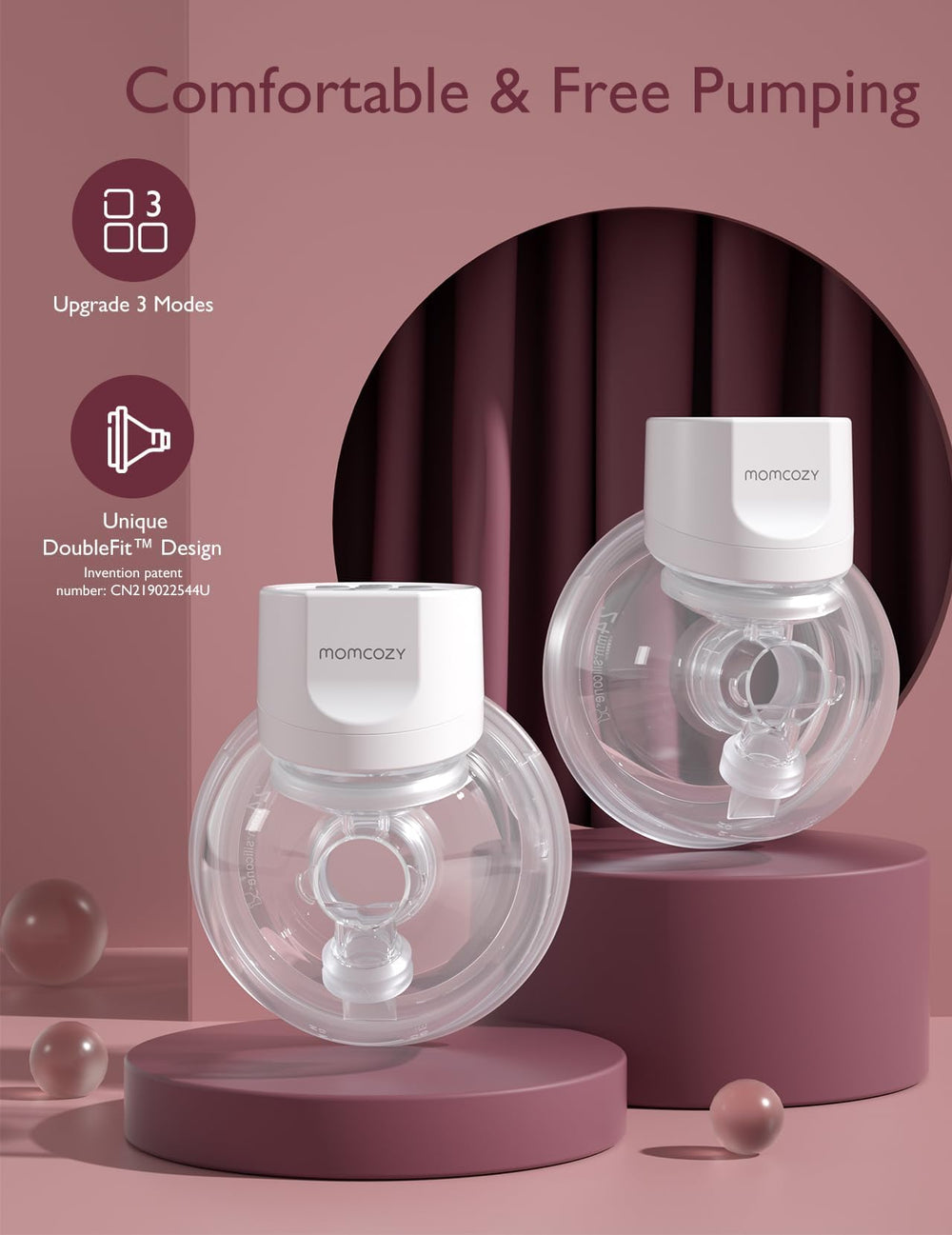 Momcozy S12 Pro smart display helps monitor pumping time and battery at a glance.