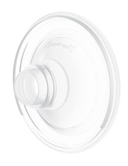Close-up of 24mm Momcozy flange showing safety-focused BPA-free silicone material