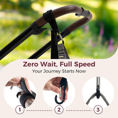 Momcozy safety wrist leash fits most handles for quick control