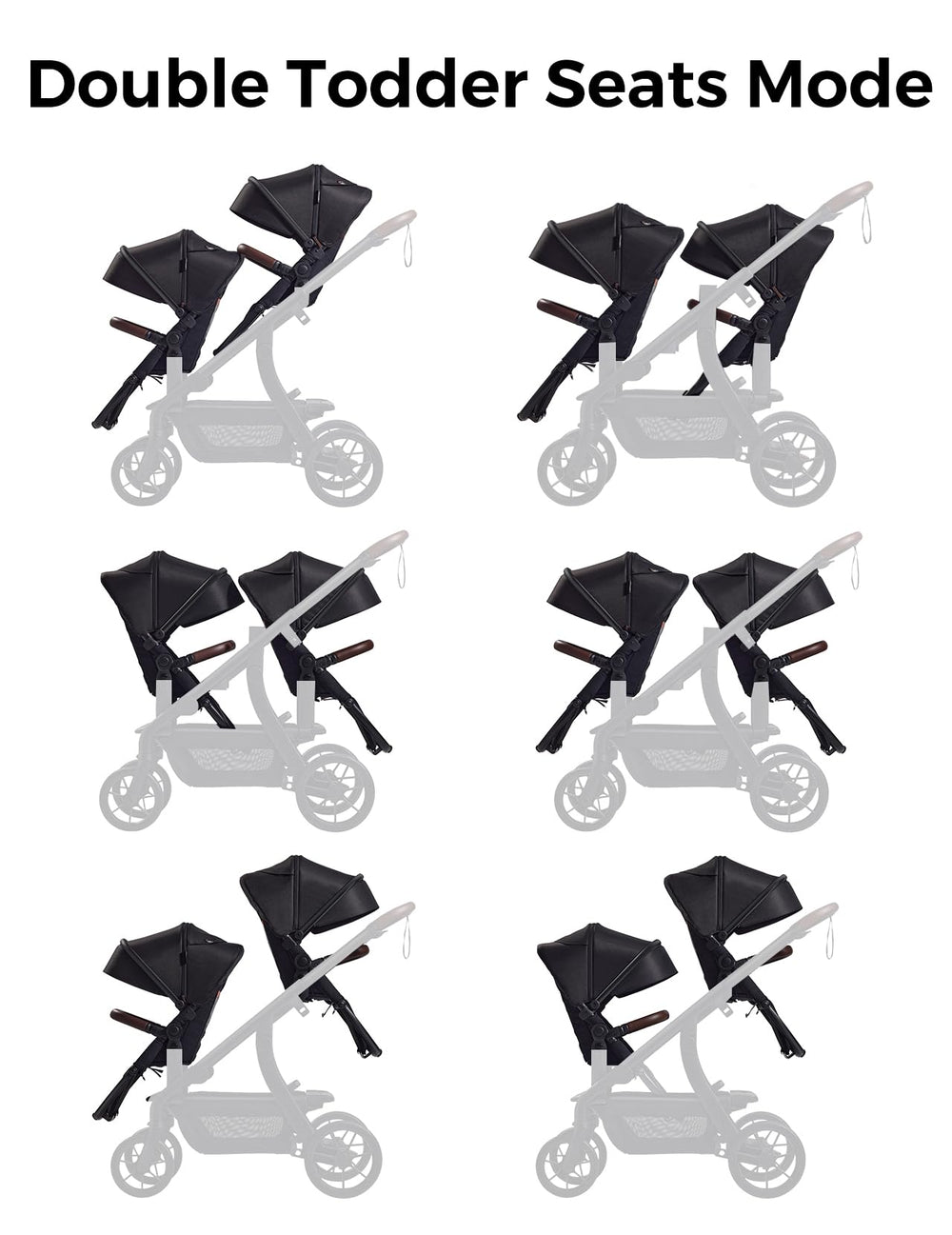 Momcozy ChangeGo second seat with 5-point harness keeps child safely secured.