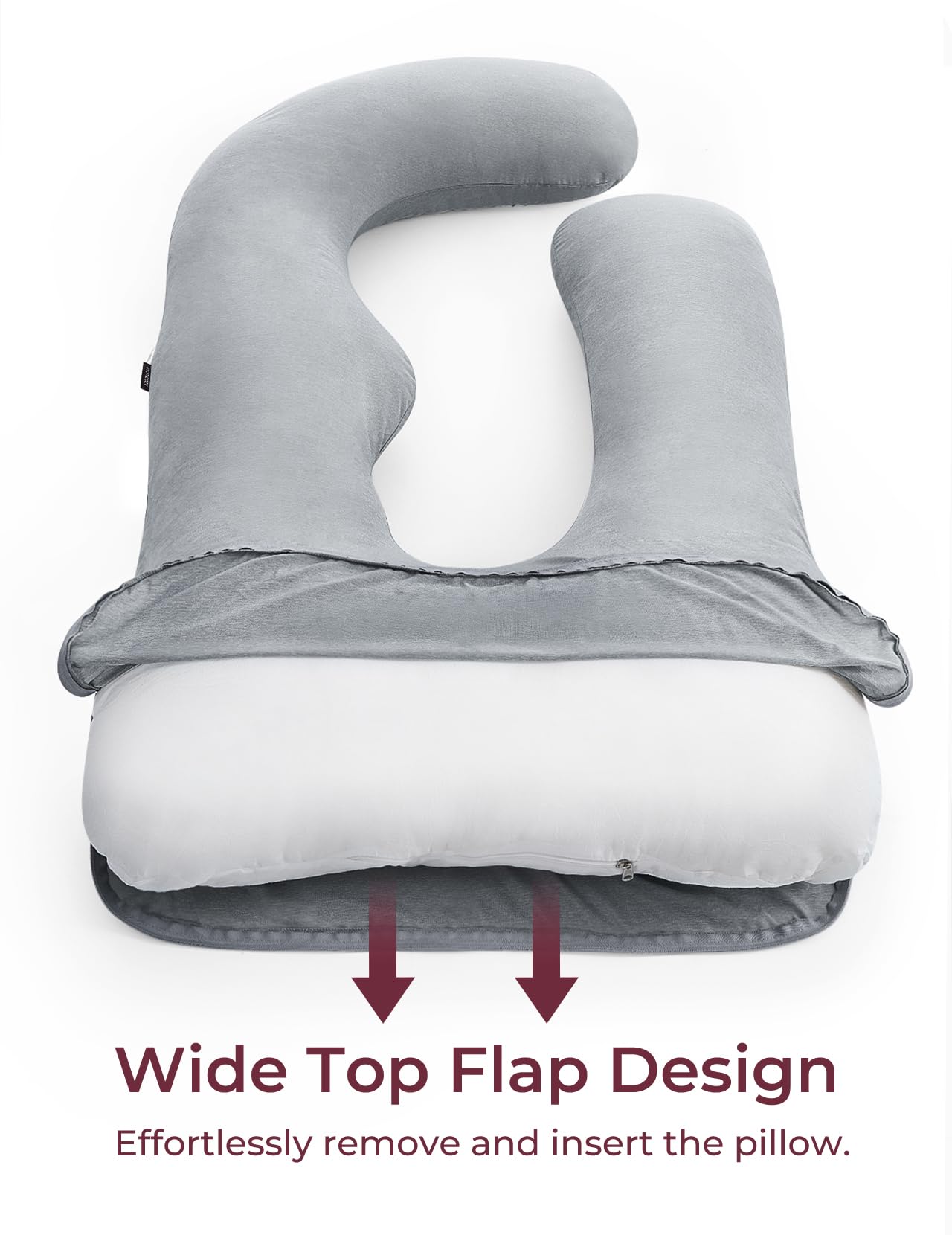 Momcozy silk cotton filling close-up highlighting plush yet durable texture