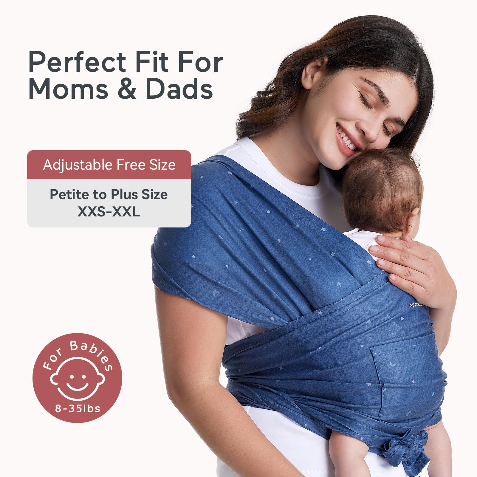 Momcozy Starry Sky wrap breastfeeding privacy in action