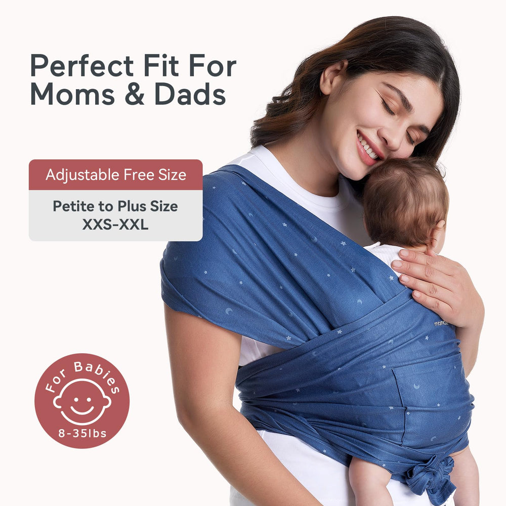 Momcozy Starry Sky wrap breastfeeding privacy in action