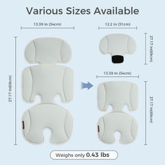 Momcozy pad provides head and back support during rides
