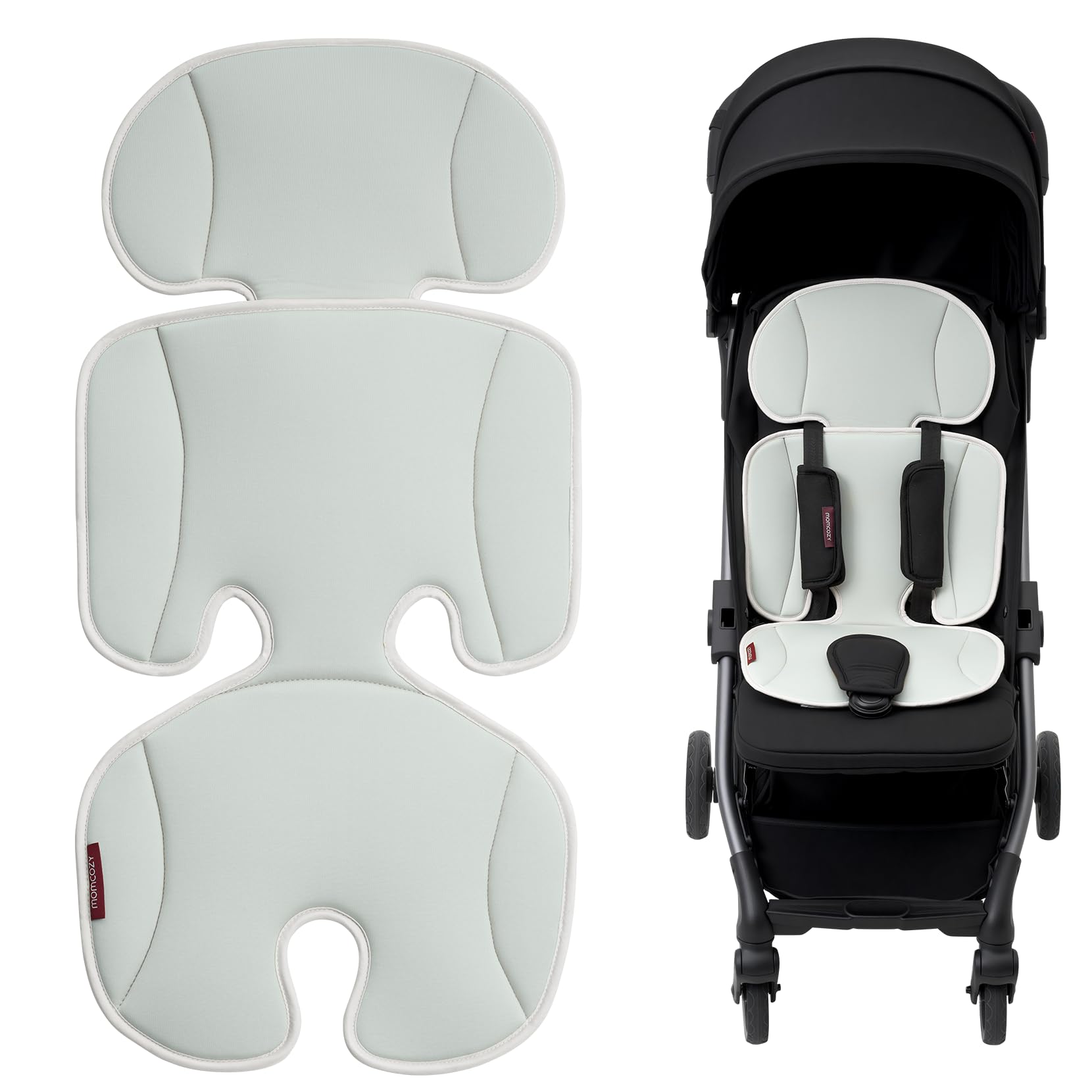Momcozy Stroller Cooling Pad with soft outer fabric for cool seating