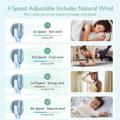 Momcozy stroller fan features LED night light for safe nighttime use.