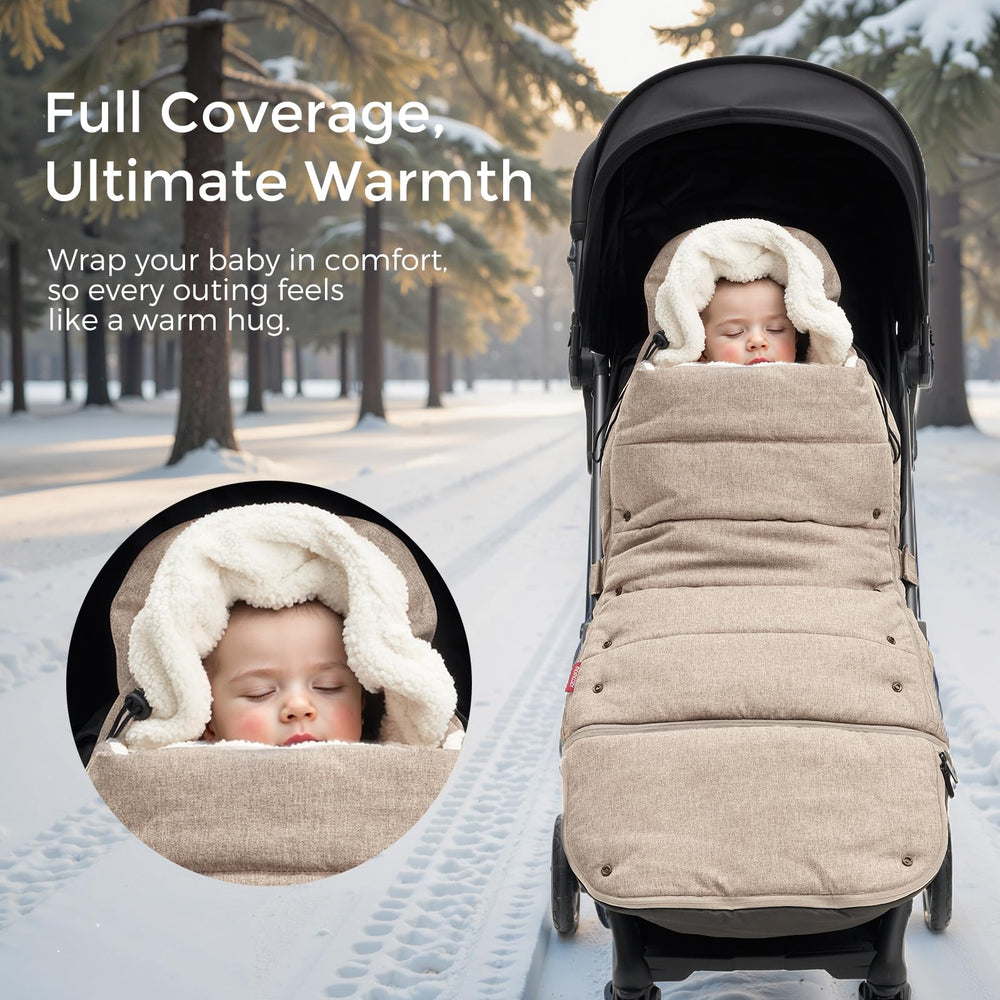 Momcozy extendable bottom design accommodates growing baby during strolls.