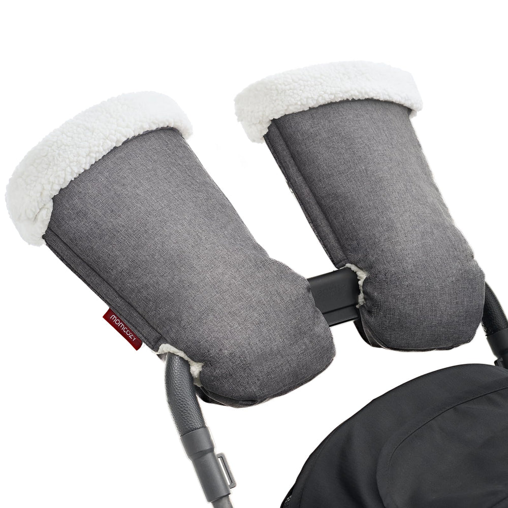 Momcozy Stroller Gloves Warmmuffs ultra-plush exterior for cozy winter walks.