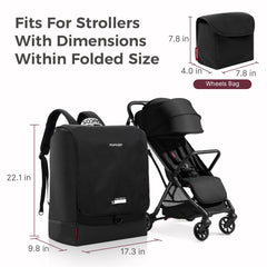 Momcozy stroller travel bag ultra-light design for effortless handling.