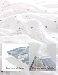 Momcozy swaddle breathable fabric closeup, airy and absorbent for comfortable sleep