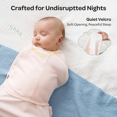 Momcozy swaddle bottom zip design for easy diaper changes