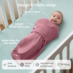 Momcozy swaddle helps minimize startle-like movements for calmer sleep
