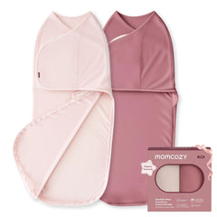 Momcozy swaddles two-step easy swaddle for quick, secure wrapping