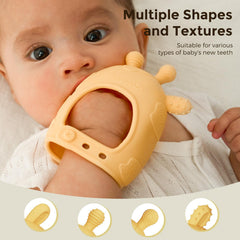 Momcozy teether BPA-free silicone ensures safe chewing material for daily use