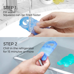Momcozy water-fill feature close-up highlighting hollow silicone design.
