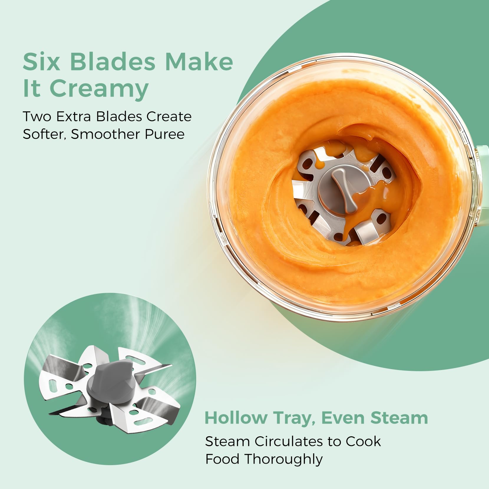Momcozy texture medium setting with soft chunks for Stage 2