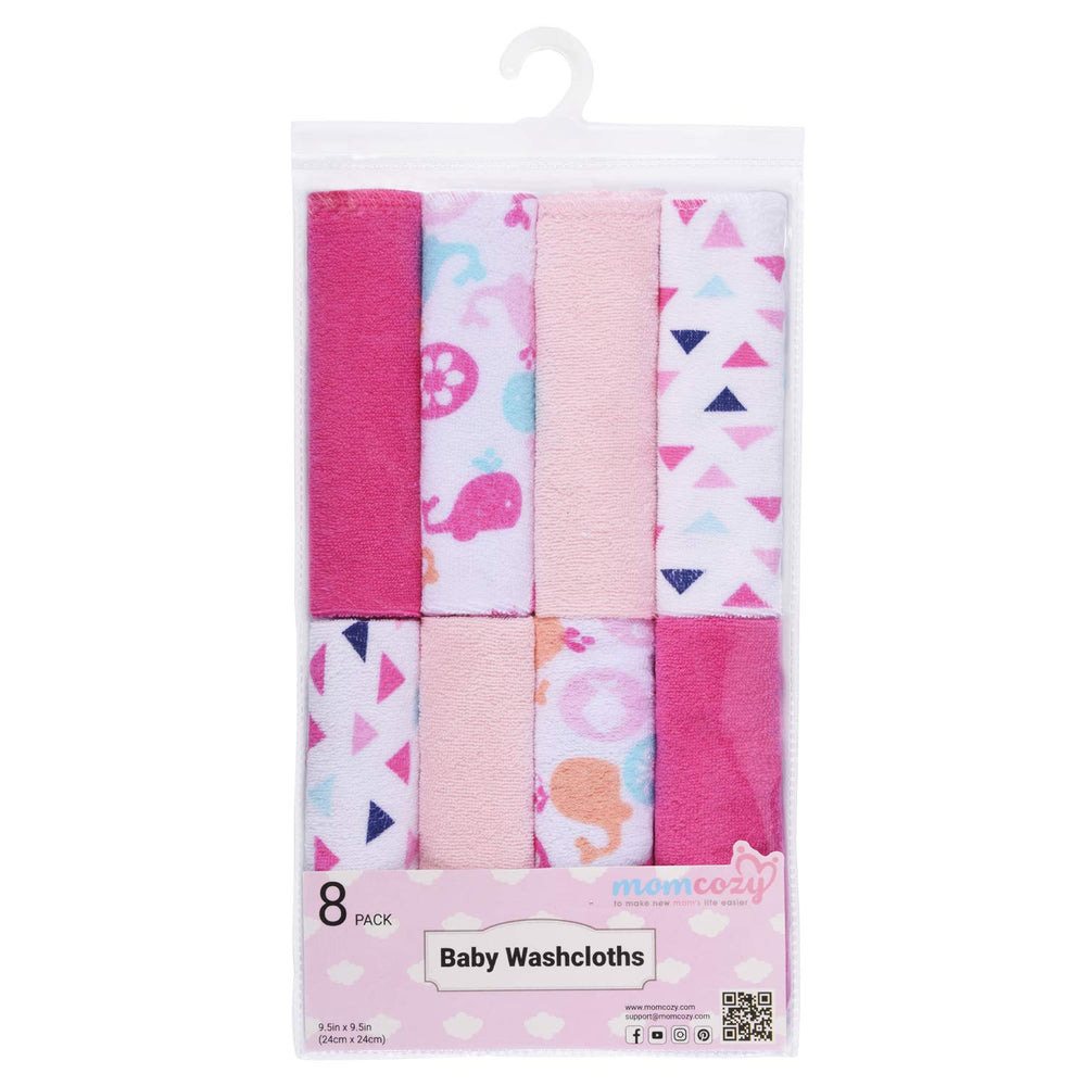 Momcozy travel bag washcloths stay organized on trips.