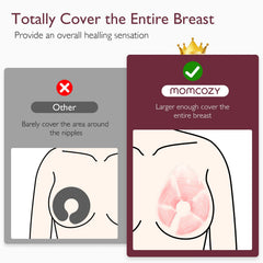 Momcozy two soft covers ensure skin friendly contact during therapy.