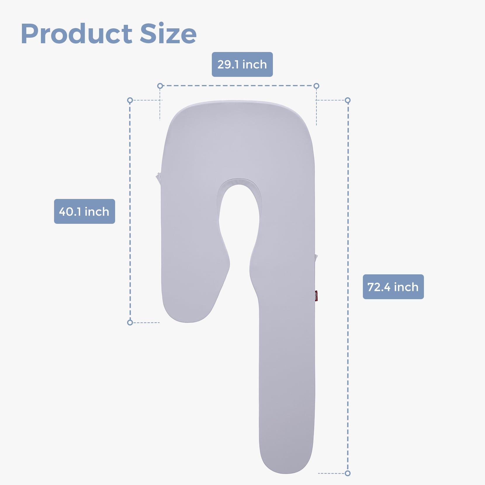 Momcozy U Pro cooling fabric presents refreshing feel during pregnancy sleep.