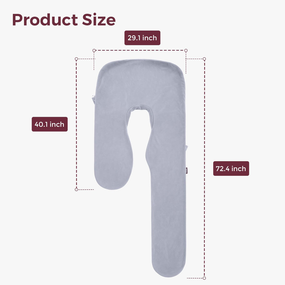 Momcozy U Pro multi-use pillow setup suitable for lounging and rest.