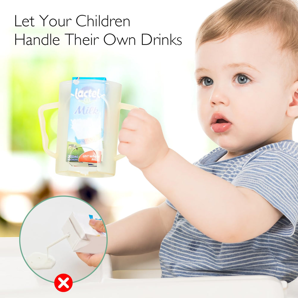 Momcozy universal pouch holder fits most pouches and juice boxes securely.