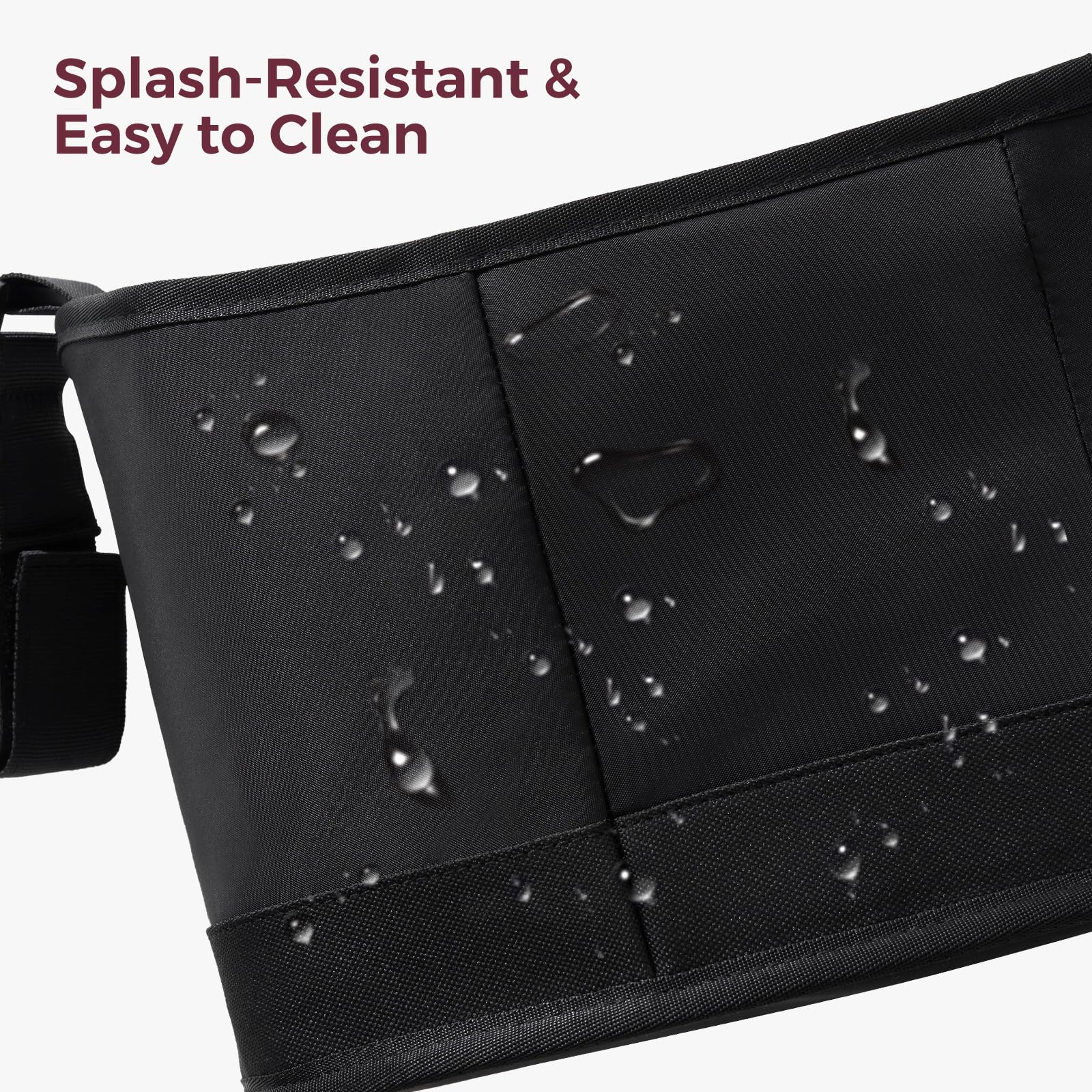 Momcozy universal stroller organizer demonstrates compatibility with UPPAbaby and Doona.