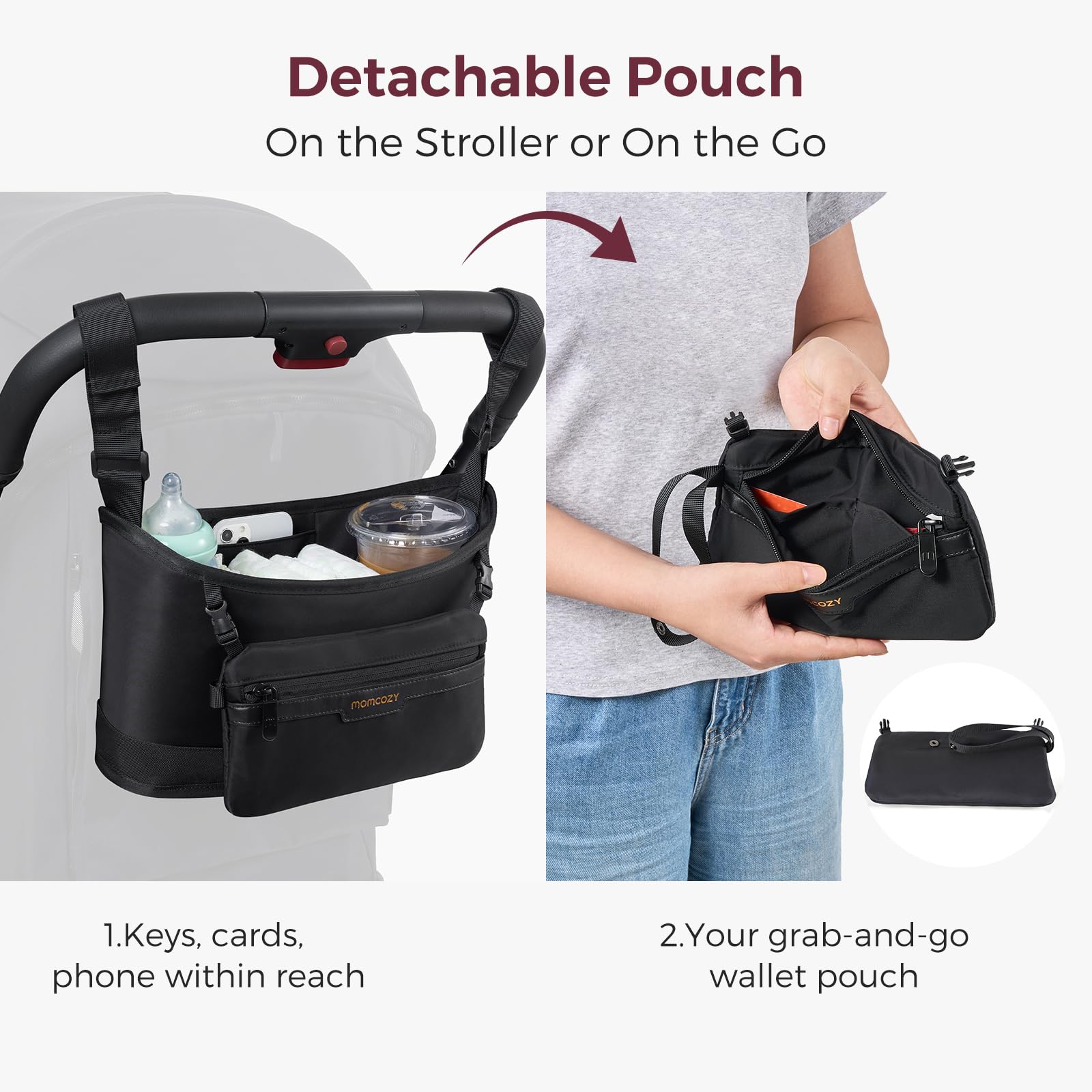 Momcozy dense-weave material offers durable, easy-care protection for daily use.