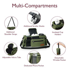 Momcozy organizer detachable phone bag keeps your device secure and accessible.