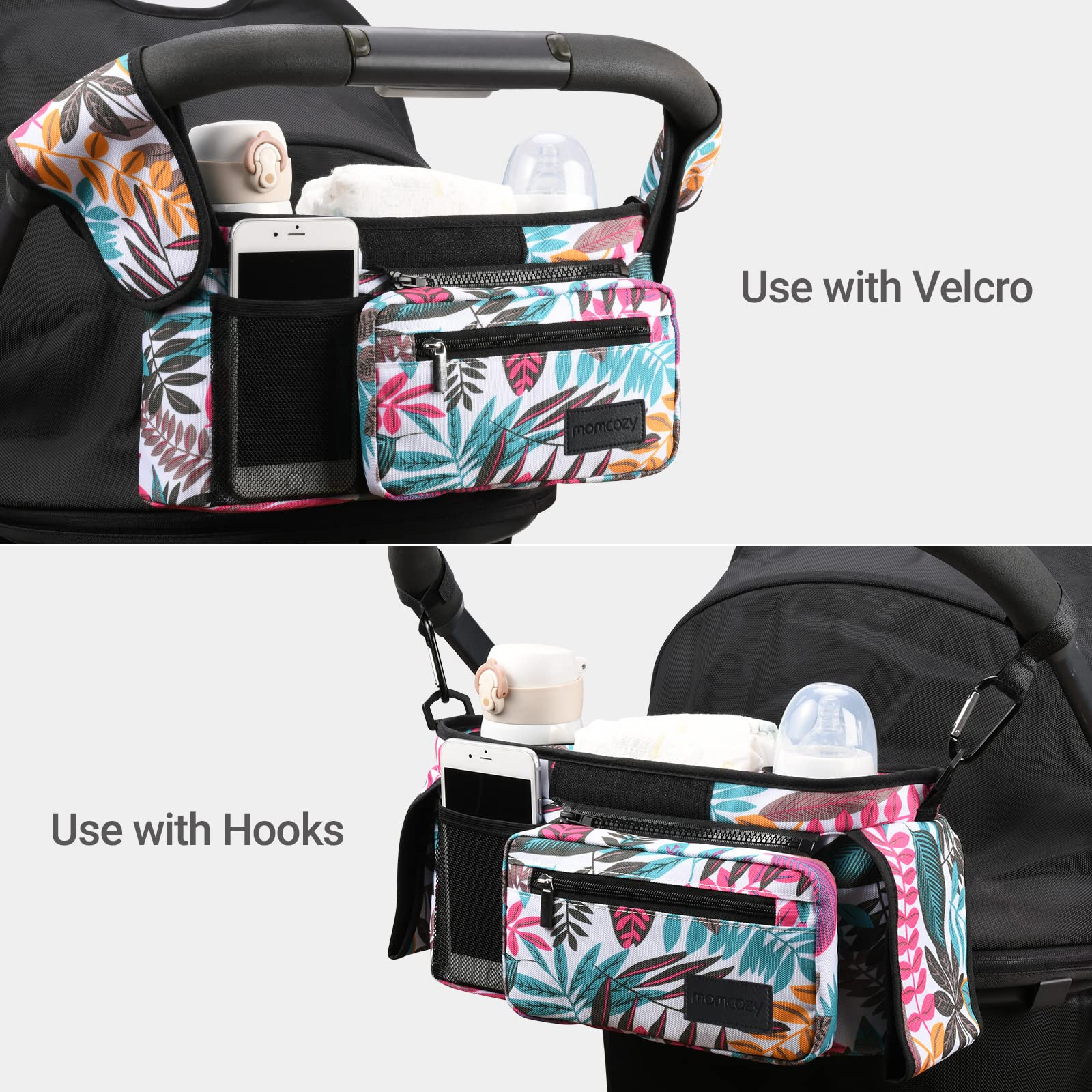Momcozy detachable wristlet for carrying essentials beyond the stroller.