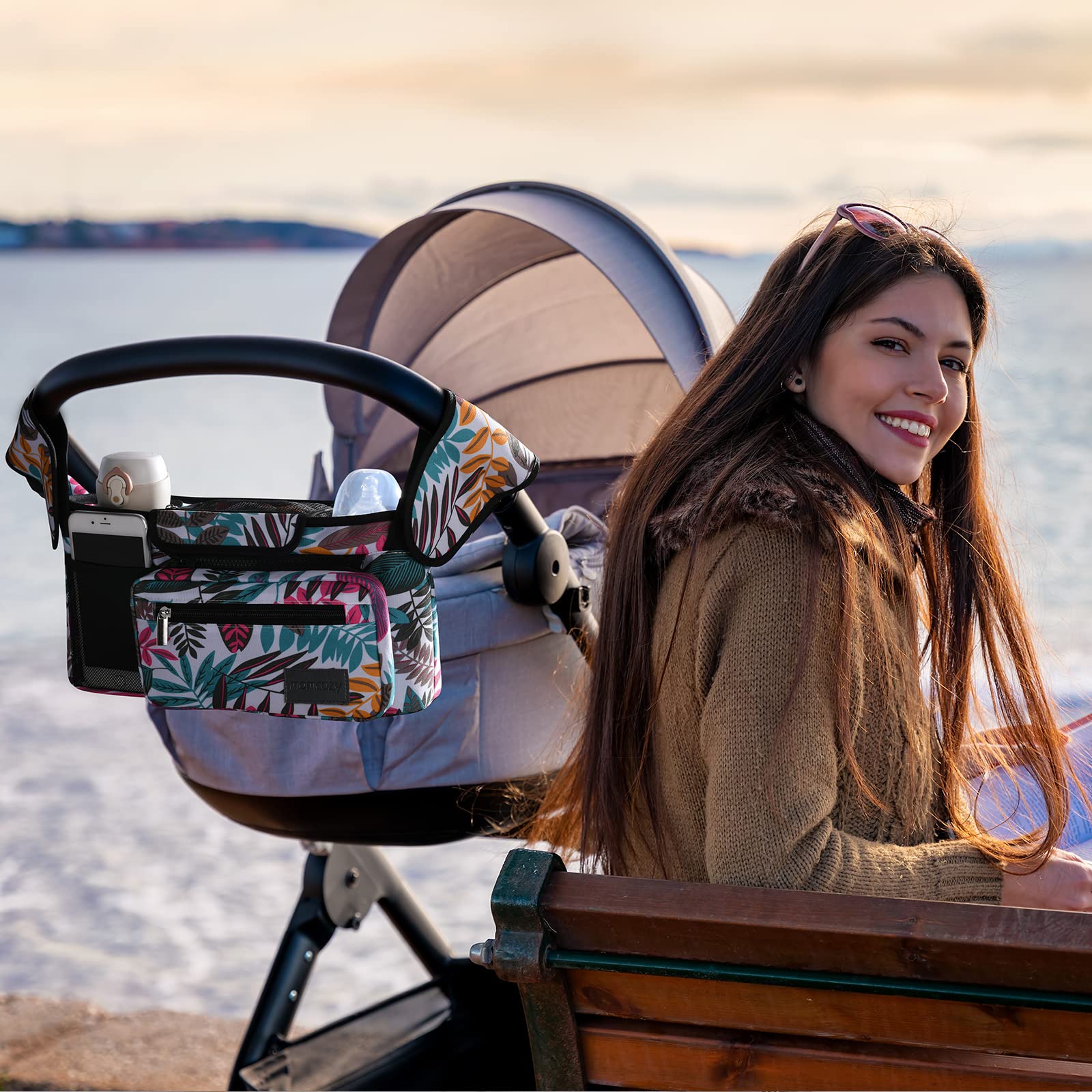 Momcozy easy-clean design helps wipe away daily mess after city outings.