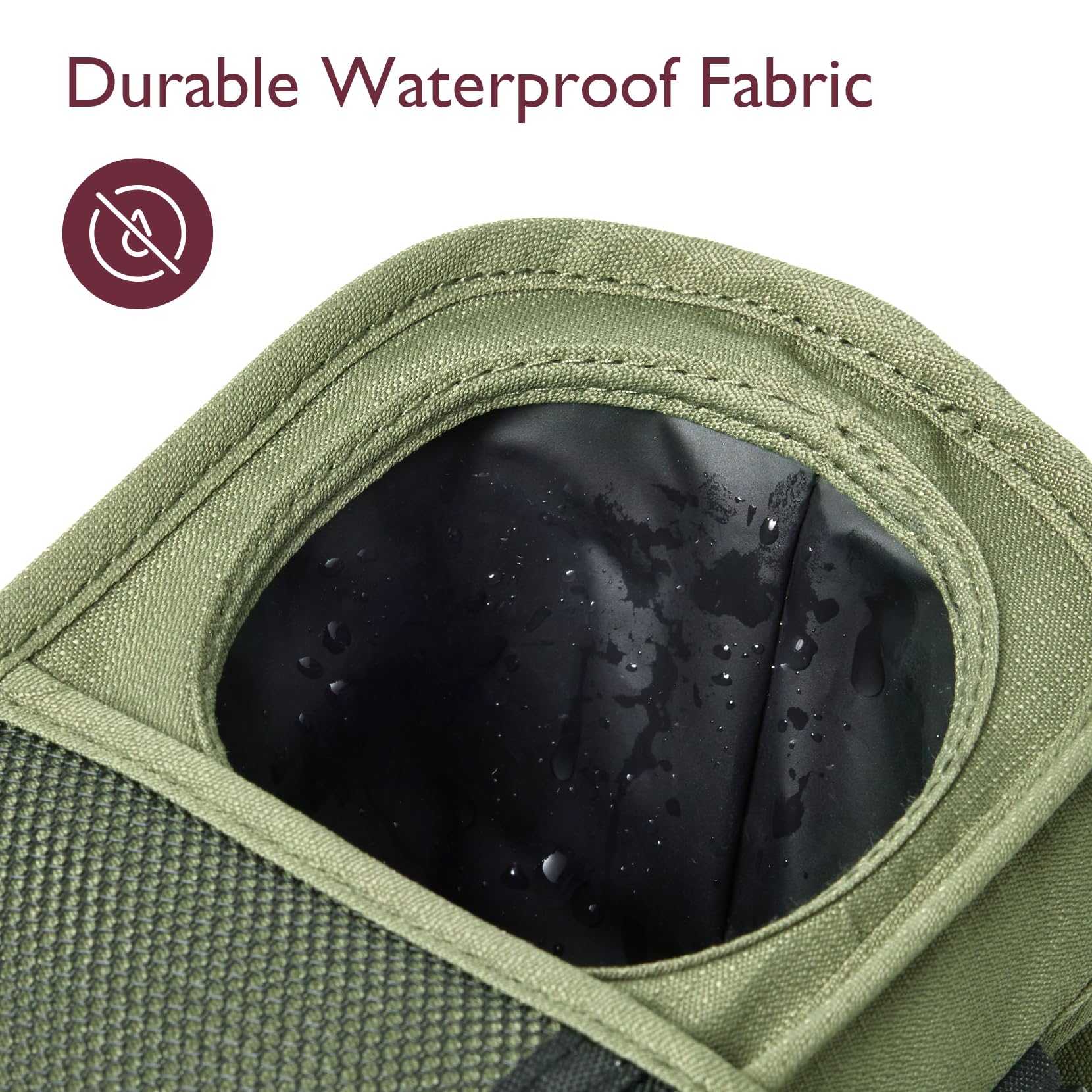 Momcozy stroller organizer features wide Velcro attachment for stable mounting.