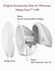 Momcozy Upgraded M9 valve for smooth milk flow and secure fit.
