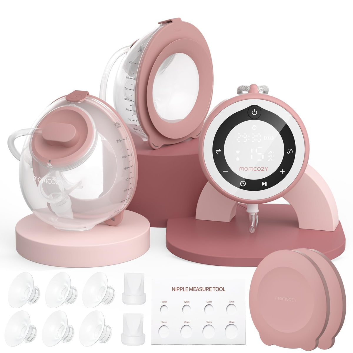 Momcozy V1 Pro pump in a discreet bra-friendly setup for quiet pumping.