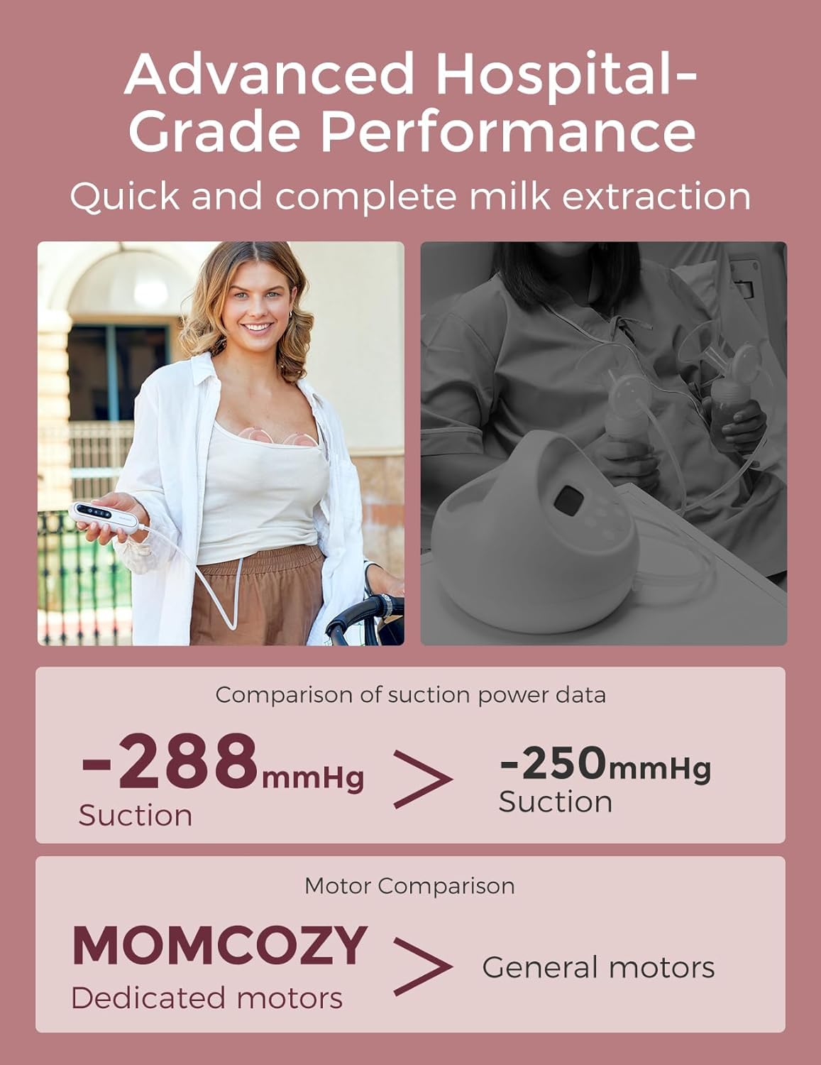 Momcozy V2 Pro with 3 modes and 9 levels for personalized comfort