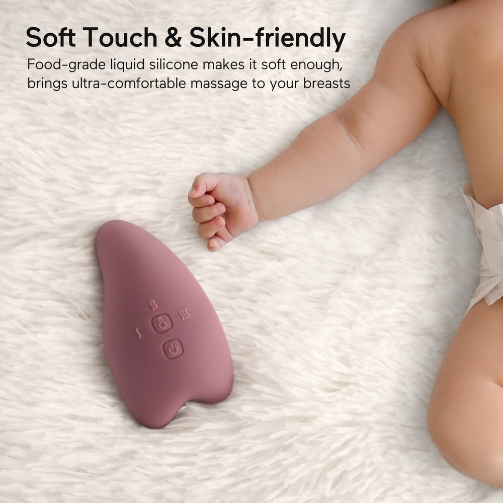 Momcozy warming lactation massager six vibration modes for targeted massage relief