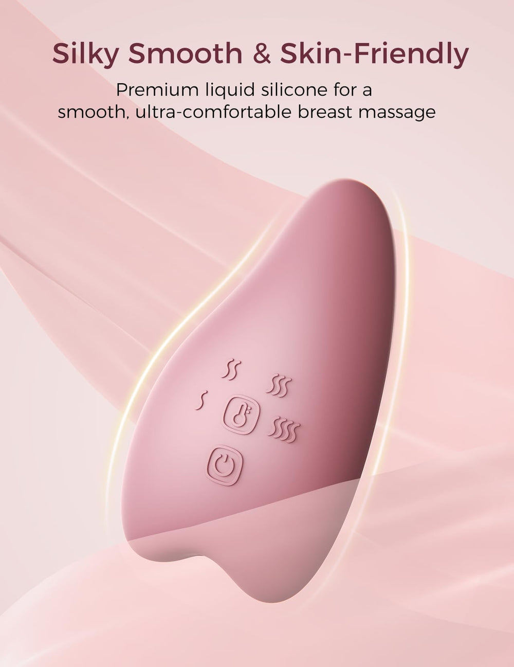 Whisper-quiet operation of Momcozy massager at 45 dB for night use