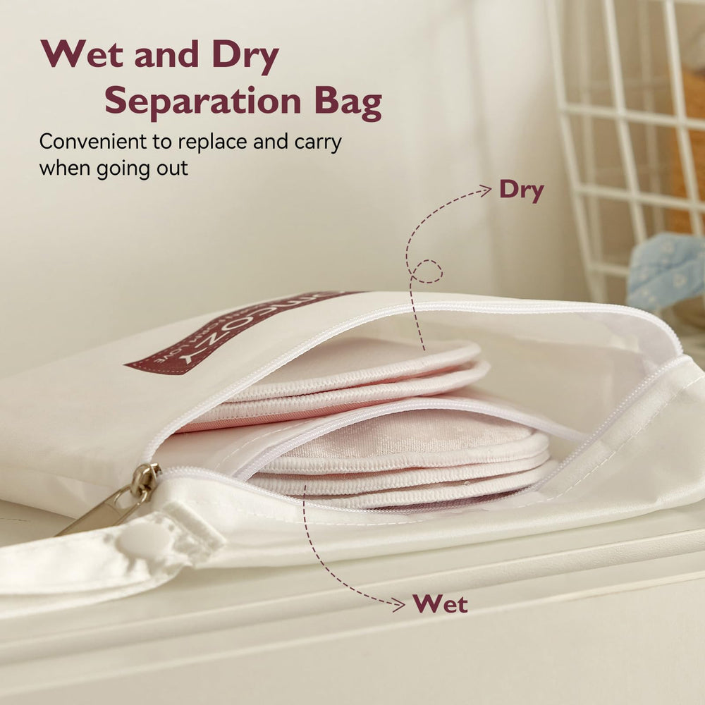 Momcozy wash bag included helps protect pads during laundry