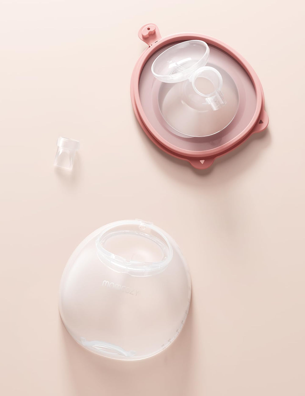 Momcozy wearable pump in use demonstrates portable pumping flexibility