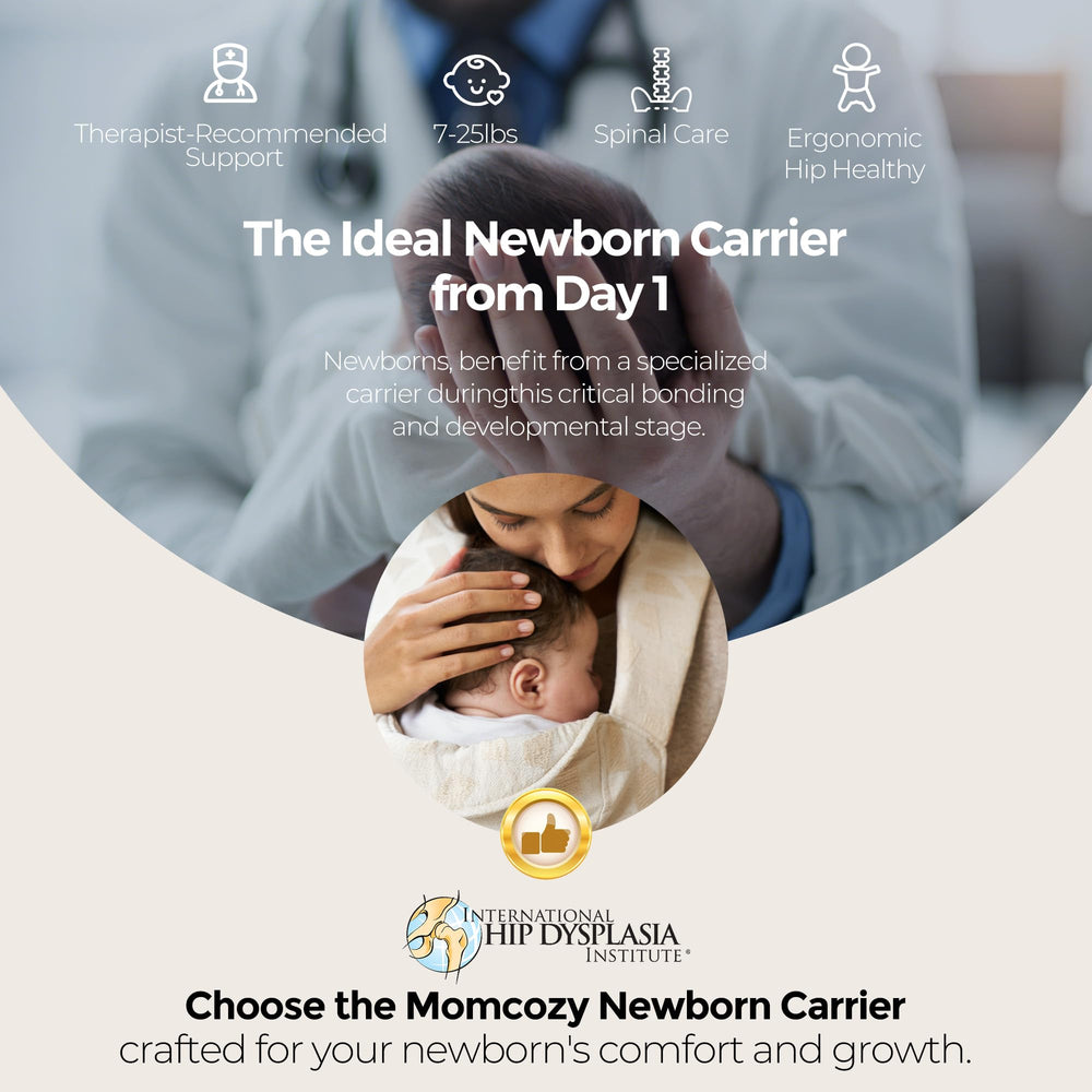 Momcozy WeeSnug ergonomic M-position supports hip alignment