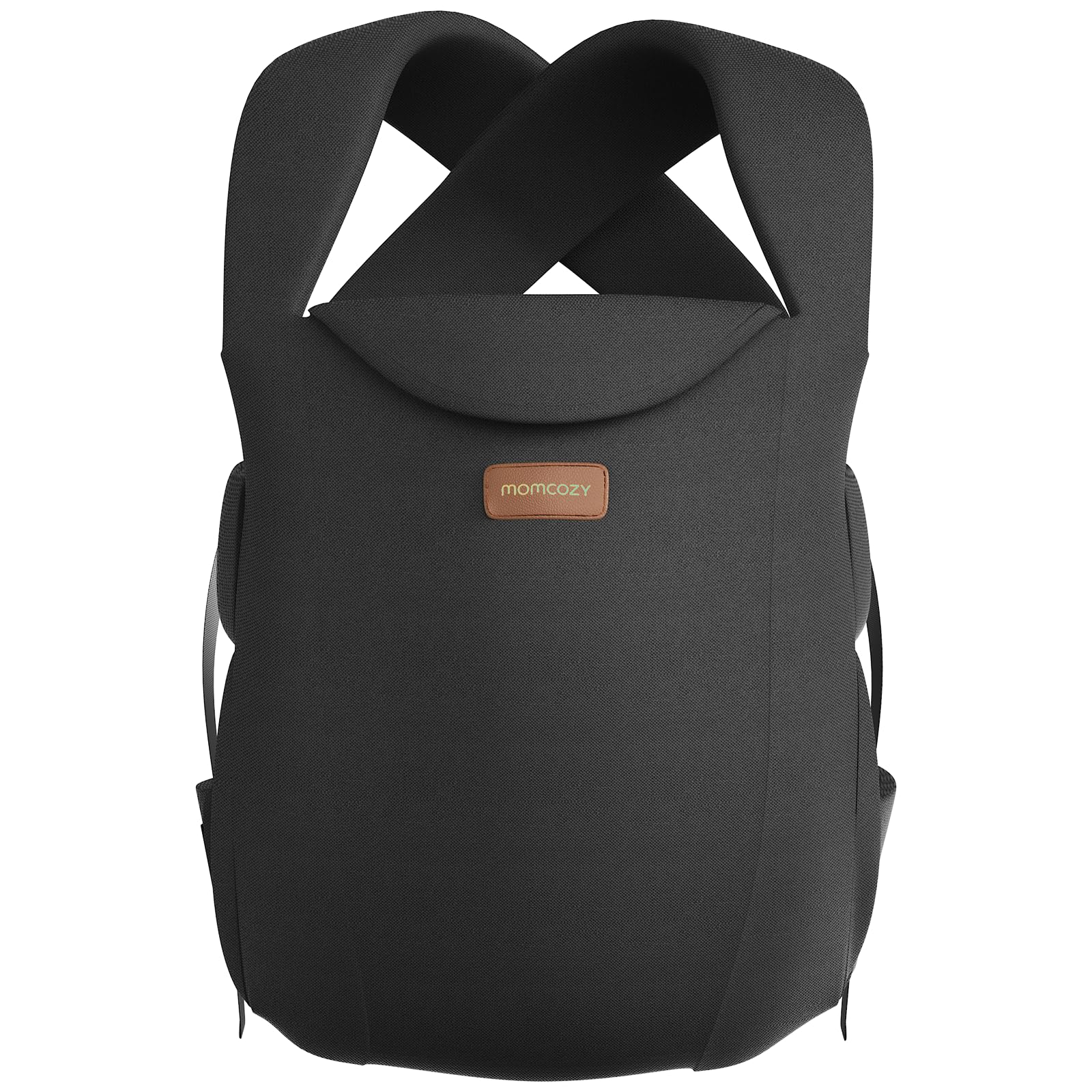 Momcozy WeeSnug worn on the front for hands-free baby care