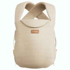 Momcozy WeeSnug newborn carrier in khaki, lightweight comfort for daily bonding.