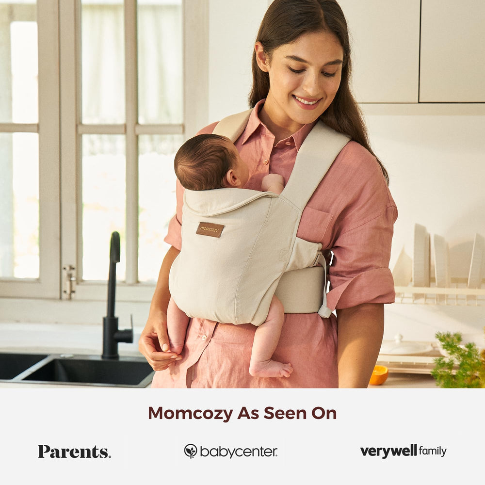 Momcozy WeeSnug padded waist belt eases parent fatigue during long carries.