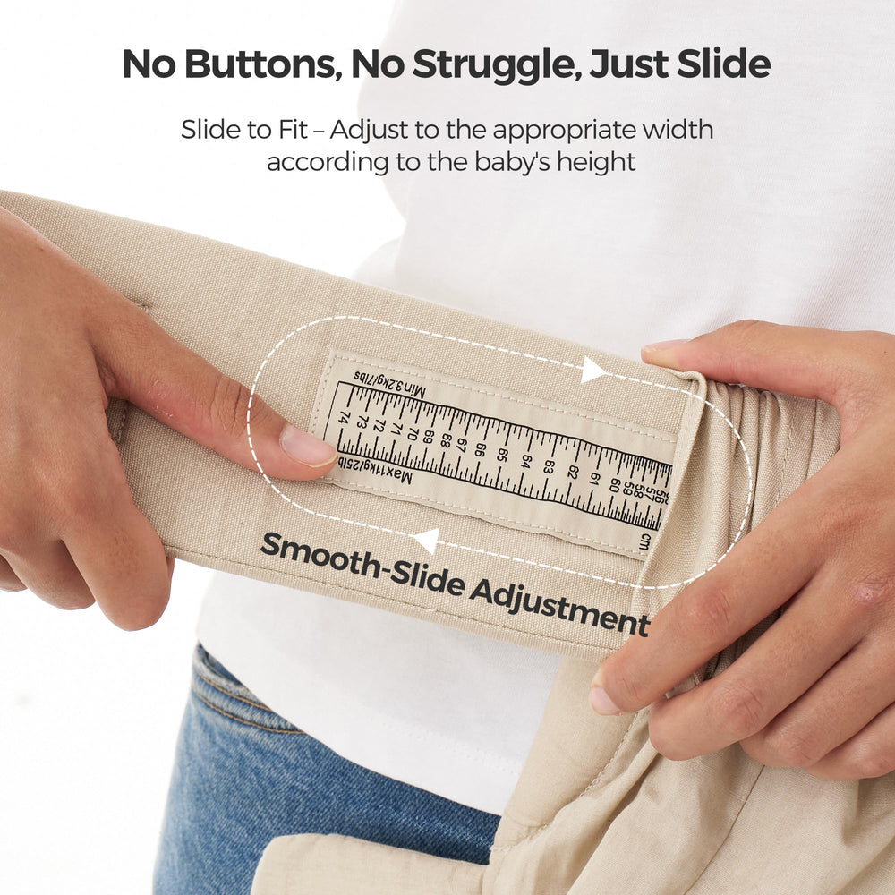 Momcozy WeeSnug soft cotton fabric enhances baby comfort during all-day wear.