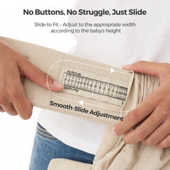 Momcozy WeeSnug soft cotton fabric enhances baby comfort during all-day wear.