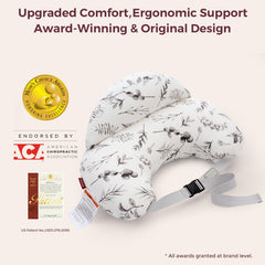 Momcozy widened side support offers full arm comfort during nursing