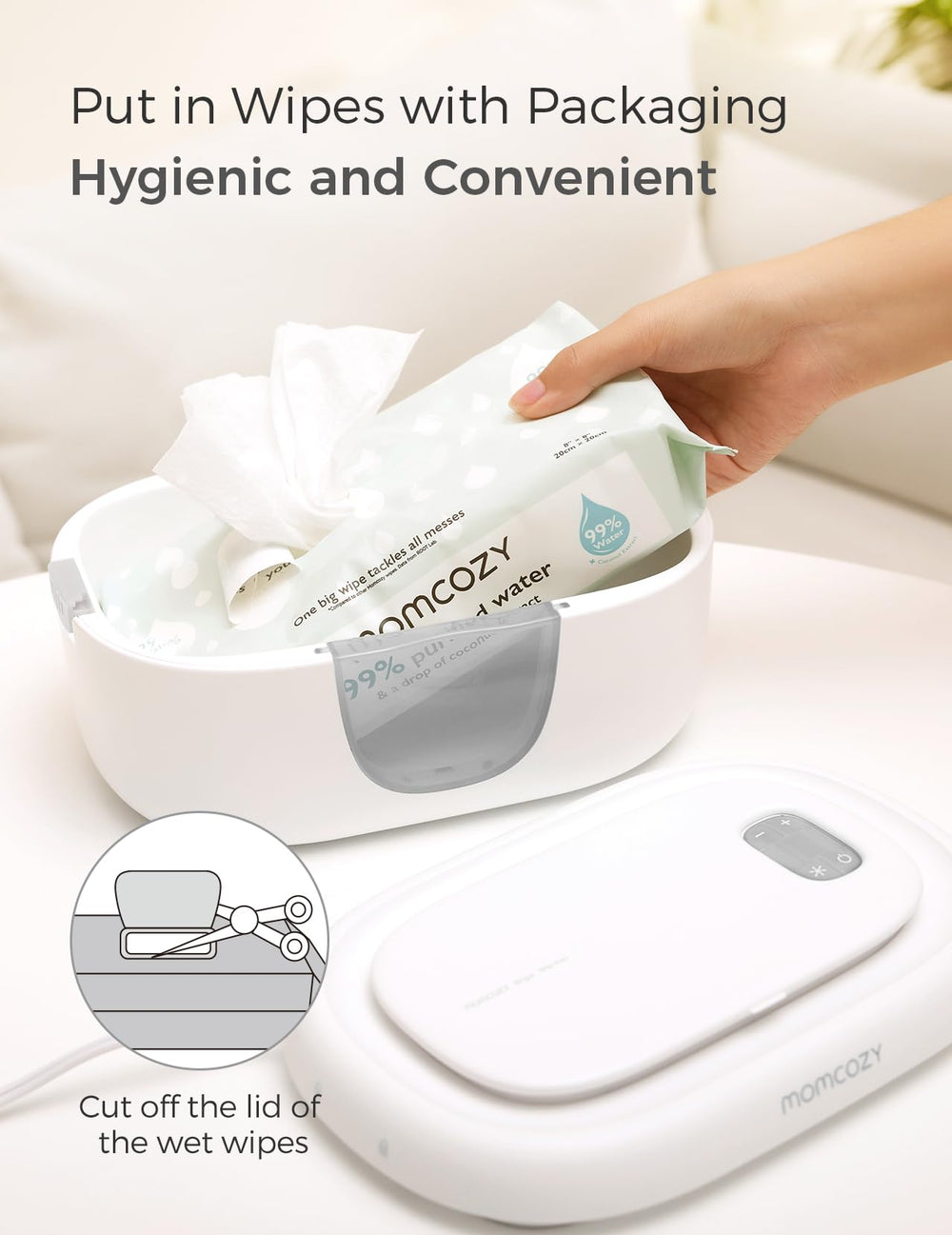 Momcozy removable spring makes heat adjustment simple and flexible.
