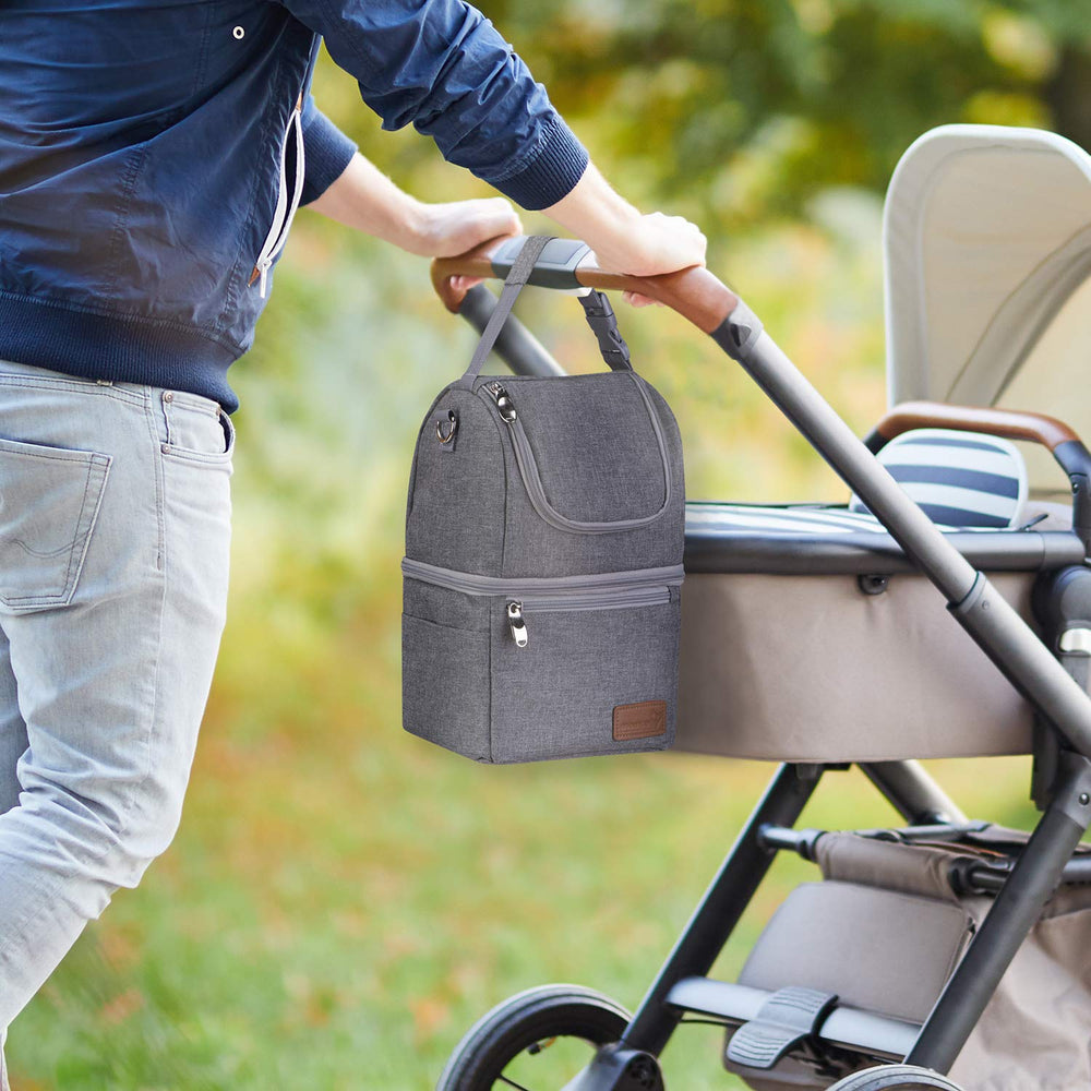 Momcozy insulated bag ideal for work, picnics, car trips, and camping.