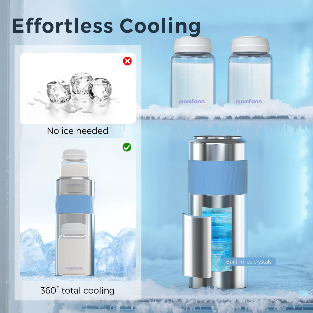 MOMFANN keeps milk cold up to 24 hours without ice packs